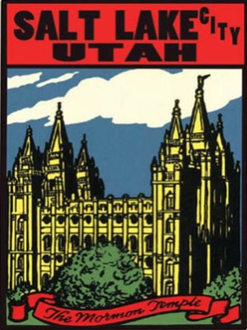 Utah (2) Seagulls Vintage Vacation Sticker